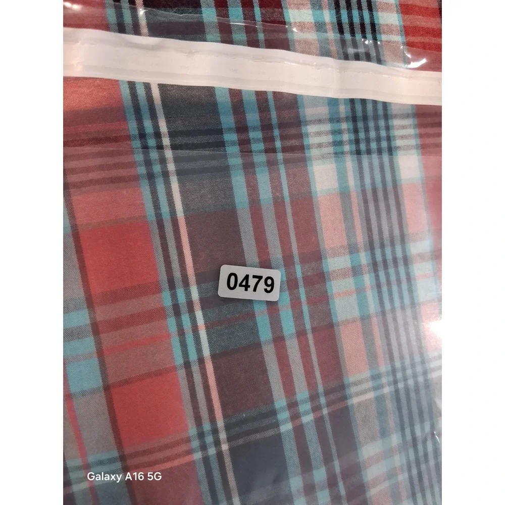 Levi's Men's Short‎ Sleeve Plaid Button-Up Shirt XL, Pockets